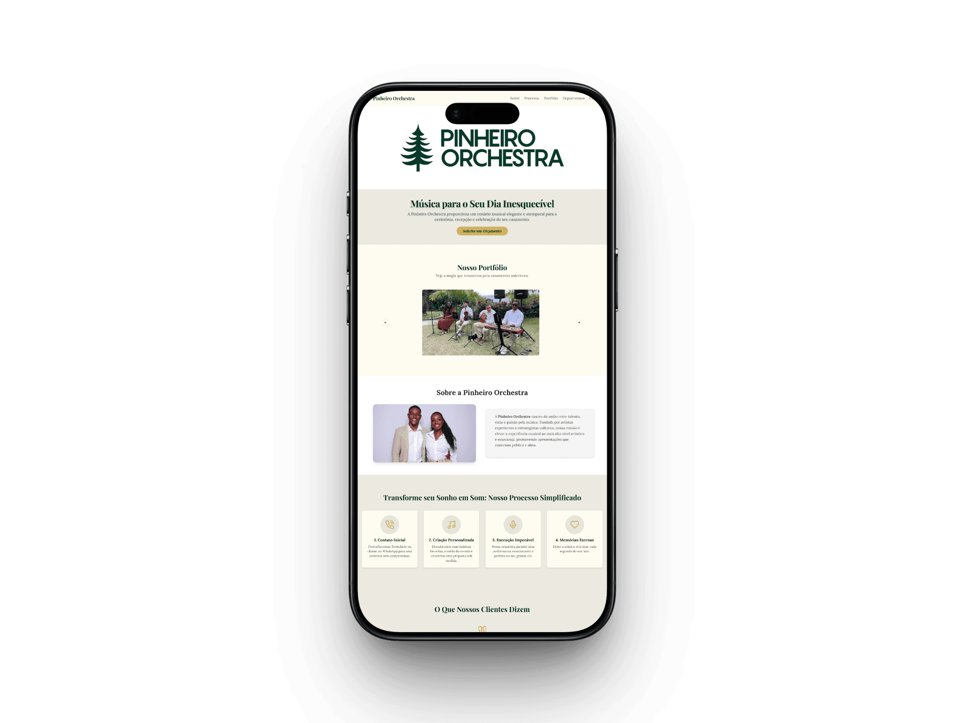 Pinheiro Orchestra Mobile View